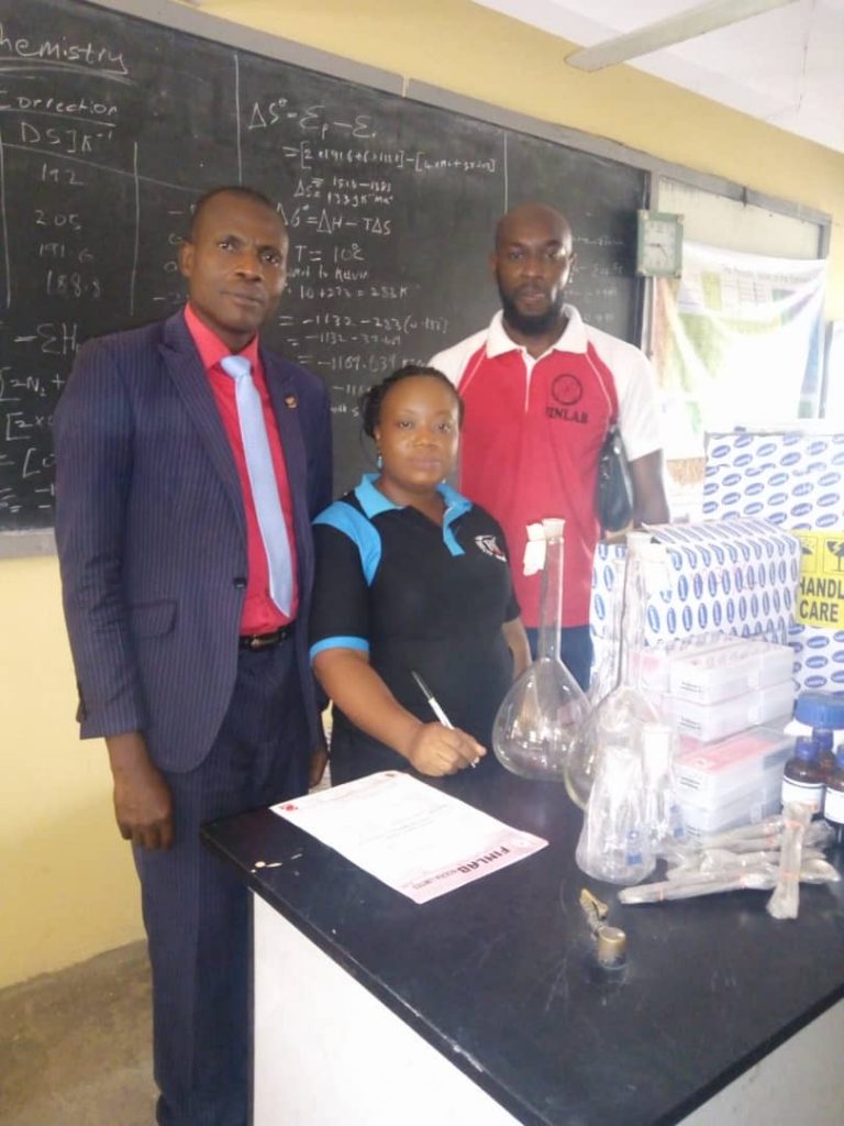 DELIVERY OF CHEMISTRY EQUIPMENT BY FINLAB
